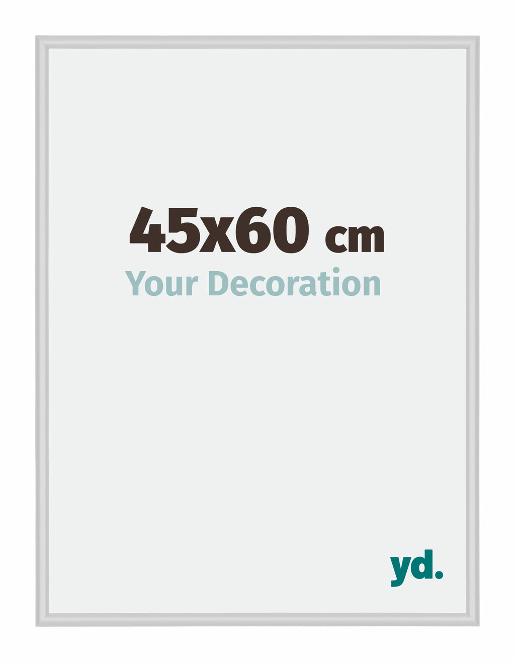 New York Aluminium Photo Frame 45x60cm Silver Matt Front Size | Yourdecoration.com