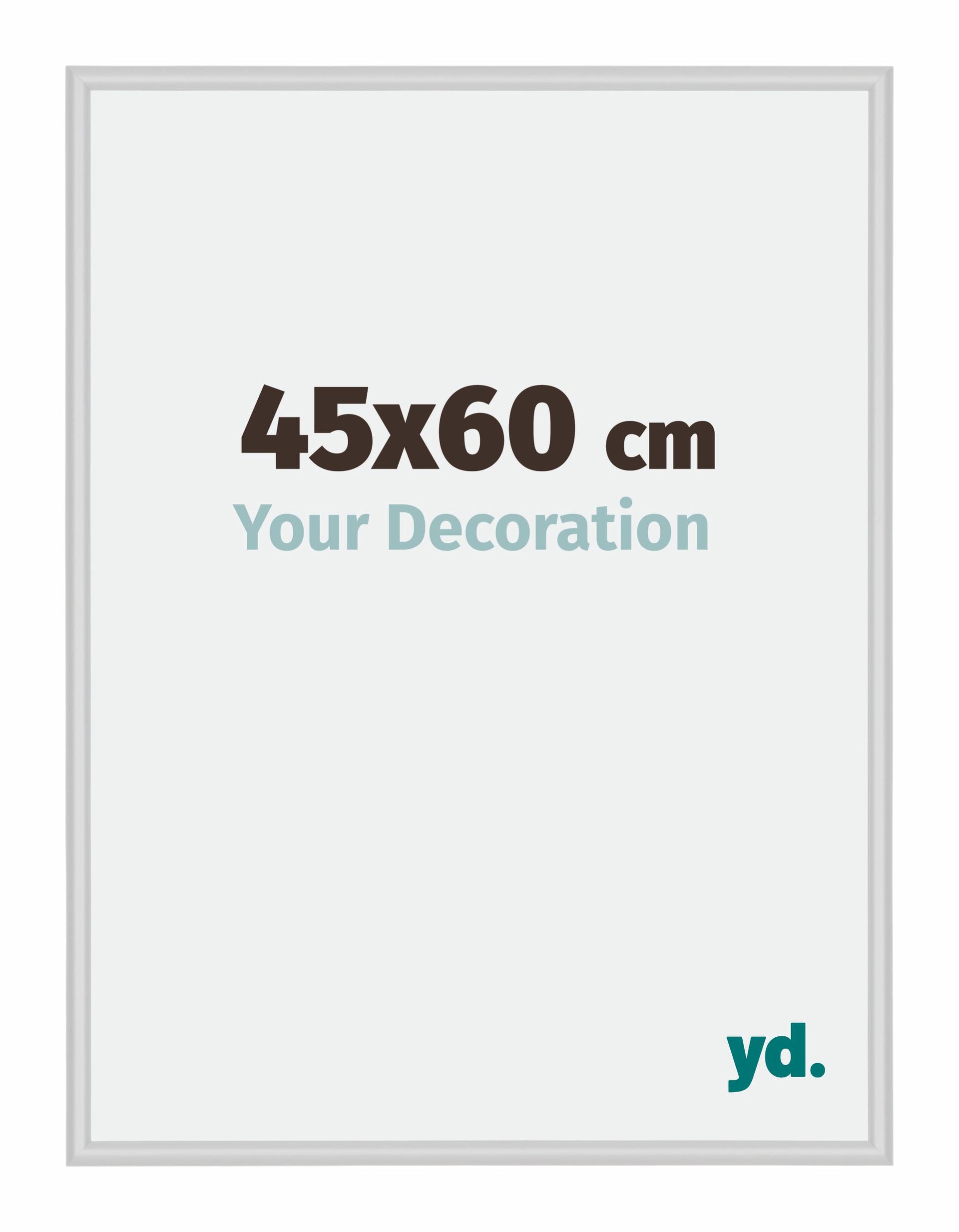 New York Aluminium Photo Frame 45x60cm Silver Matt Front Size | Yourdecoration.com
