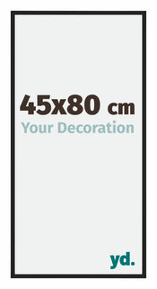 New York Aluminium Photo Frame 45x80cm Black Matt Front Size | Yourdecoration.com