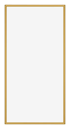 New York Aluminium Photo Frame 45x80cm Gold Shiny Front | Yourdecoration.com