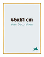 New York Aluminium Photo Frame 46x61cm Gold Shiny Front Size | Yourdecoration.com