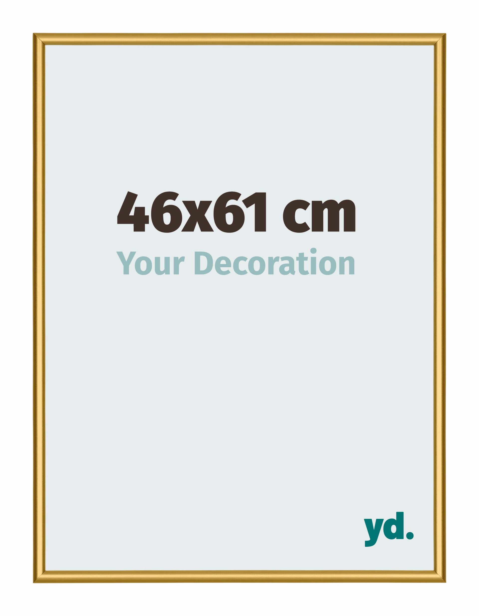 New York Aluminium Photo Frame 46x61cm Gold Shiny Front Size | Yourdecoration.com