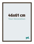New York Aluminium Photo Frame 46x61cm Walnut Structure Front Size | Yourdecoration.com