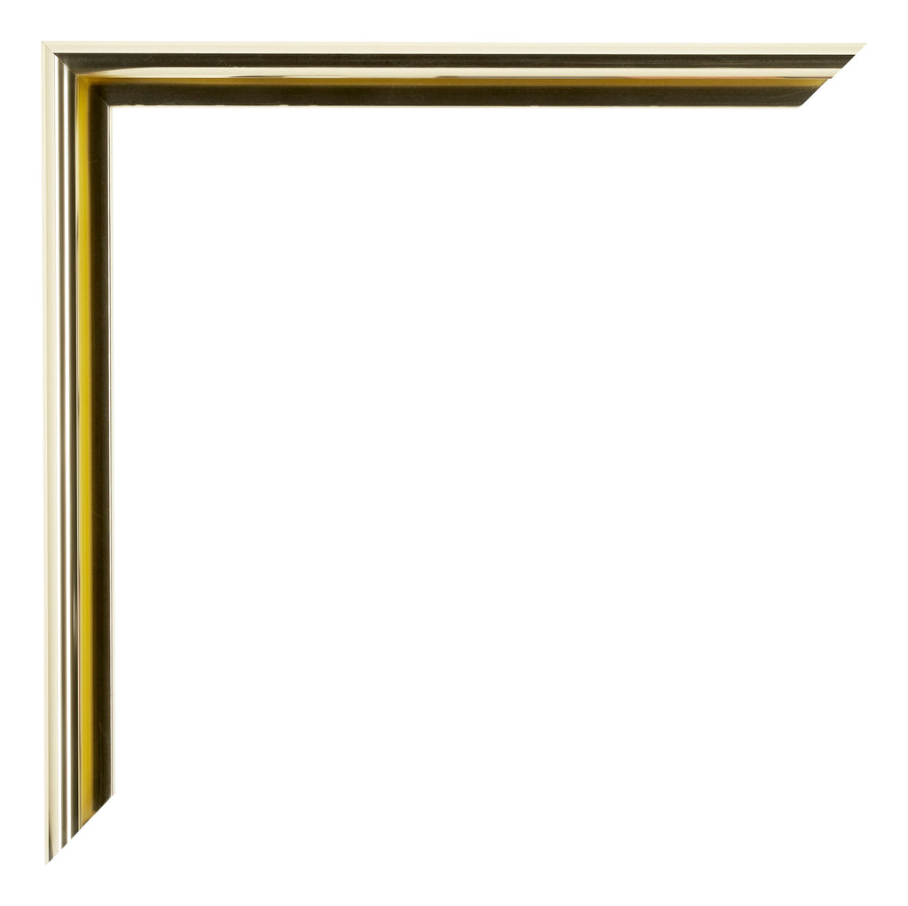 New York Aluminium Photo Frame 48x64cm Gold Shiny Detail Corner | Yourdecoration.com