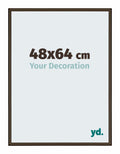 New York Aluminium Photo Frame 48x64cm Walnut Structure Front Size | Yourdecoration.com