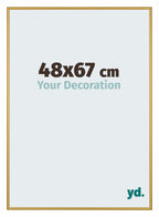 New York Aluminium Photo Frame 48x67cm Gold Shiny Front Size | Yourdecoration.com