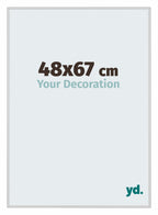 New York Aluminium Photo Frame 48x67cm Silver Matte Front Size | Yourdecoration.com