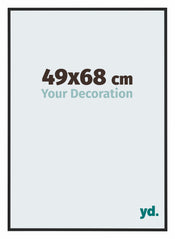 New York Aluminium Photo Frame 49x68cm Black Matte Front Size | Yourdecoration.com