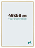 New York Aluminium Photo Frame 49x68cm Gold Shiny Front Size | Yourdecoration.com