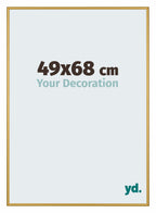 New York Aluminium Photo Frame 49x68cm Gold Shiny Front Size | Yourdecoration.com