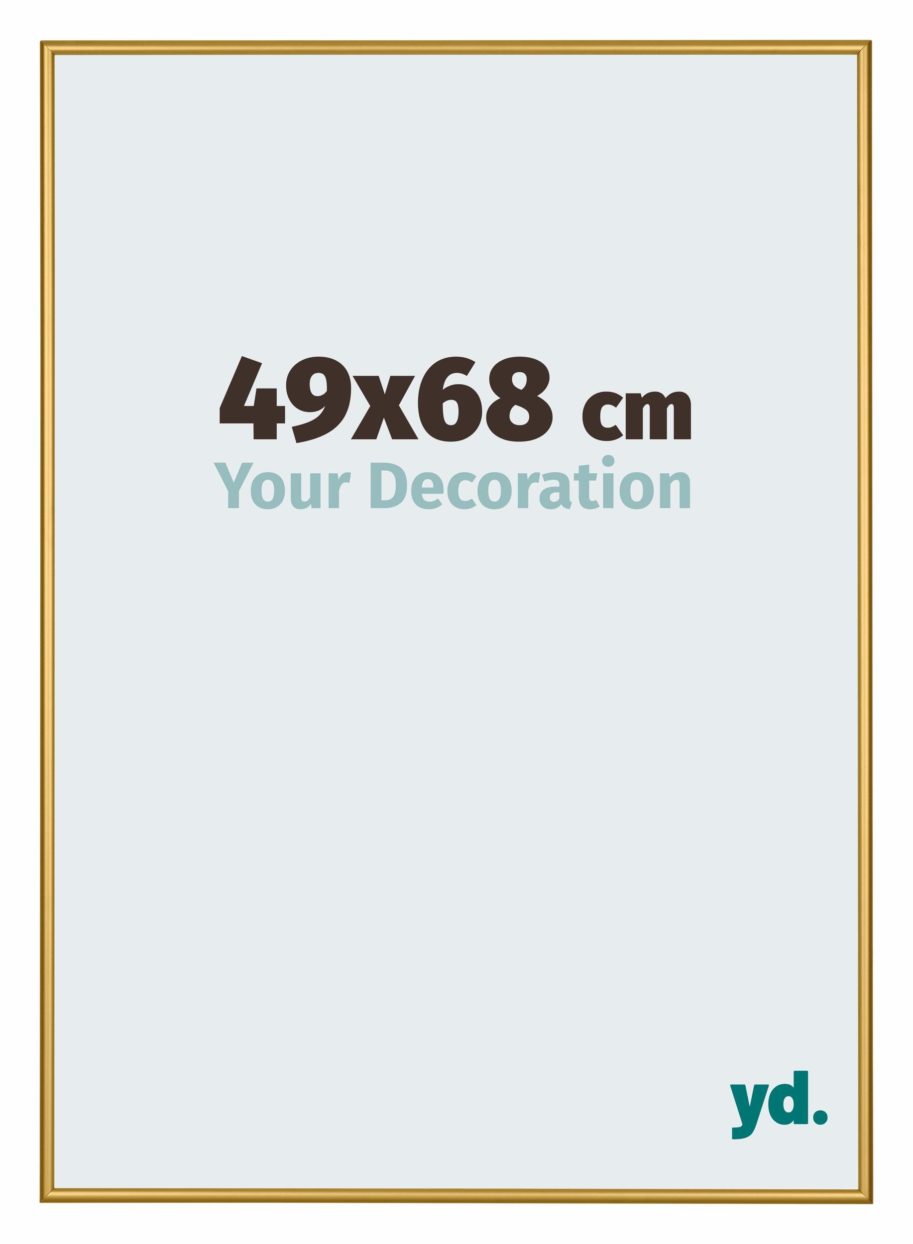 New York Aluminium Photo Frame 49x68cm Gold Shiny Front Size | Yourdecoration.com