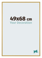 New York Aluminium Photo Frame 49x68cm Gold Shiny Front Size | Yourdecoration.com