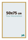 New York Aluminium Photo Frame 50x75cm Gold Shiny Front Size | Yourdecoration.com