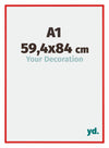 New York Aluminium Photo Frame 59 4x84cm A1 Ferrari Red Front Size | Yourdecoration.com