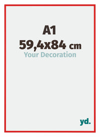 New York Aluminium Photo Frame 59 4x84cm A1 Ferrari Red Front Size | Yourdecoration.com