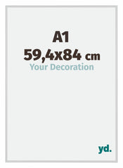 New York Aluminium Photo Frame 59 4x84cm A1 Silver Matt Front Size | Yourdecoration.com