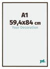 New York Aluminium Photo Frame 59 4x84cm A1 Walnut Structure Front Size | Yourdecoration.com
