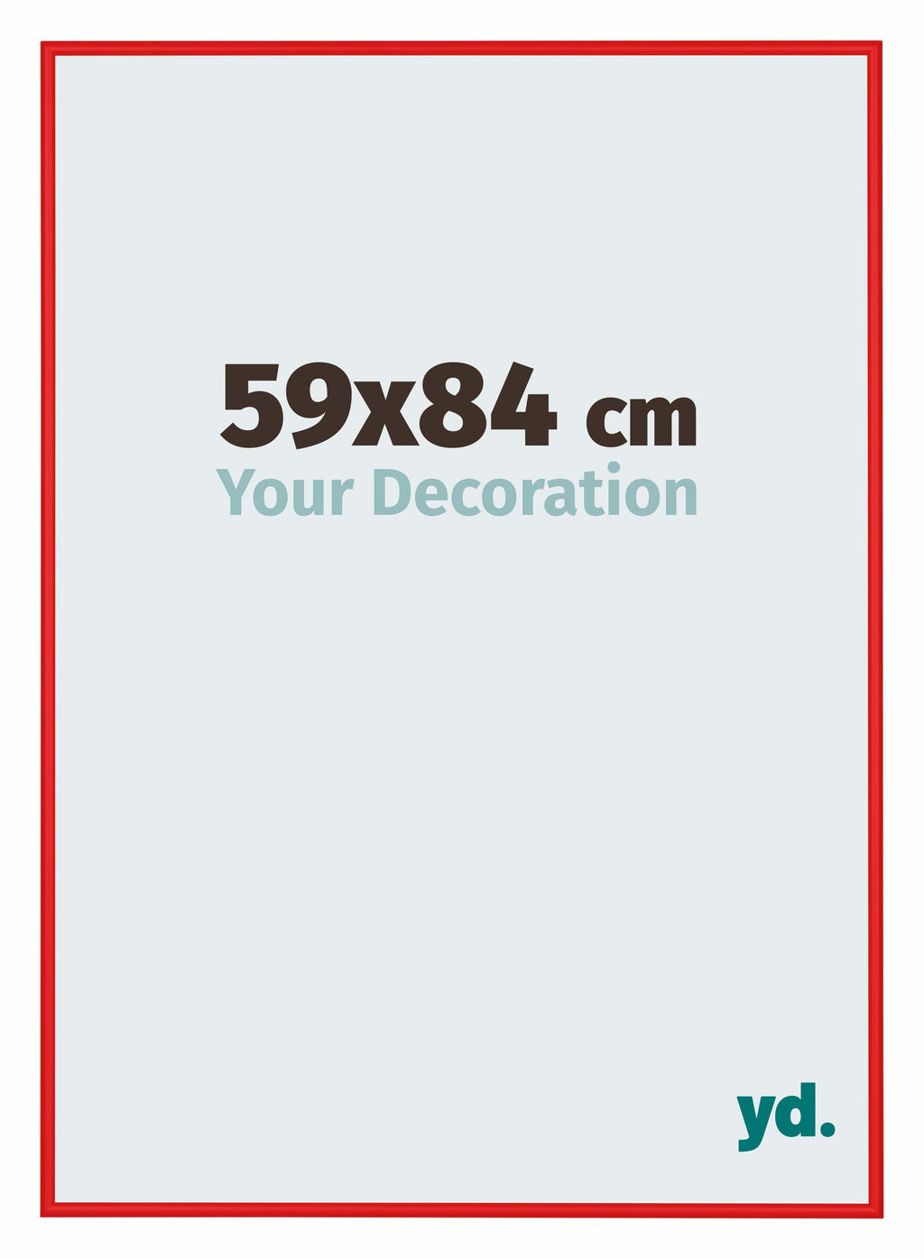 New York Aluminium Photo Frame 59x84cm Red Ferarri Front Size | Yourdecoration.com