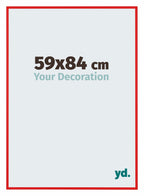 New York Aluminium Photo Frame 59x84cm Red Ferarri Front Size | Yourdecoration.com