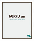 New York Aluminium Photo Frame 60x70cm Walnut Structure Front Size | Yourdecoration.com