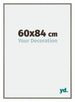 New York Aluminium Photo Frame 60x84cm Mercury Structure Front Size | Yourdecoration.com