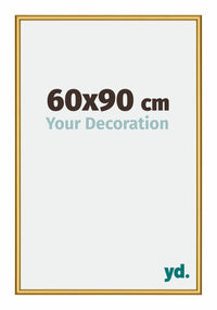 New York Aluminium Photo Frame 60x90cm Gold Shiny Front Size | Yourdecoration.com
