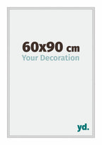 New York Aluminium Photo Frame 60x90cm Silver Matt Front Size | Yourdecoration.com