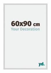 New York Aluminium Photo Frame 60x90cm Silver Matt Front Size | Yourdecoration.com