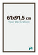 New York Aluminium Photo Frame 61x91 5cm Walnut Structure Front Size | Yourdecoration.com
