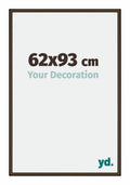 New York Aluminium Photo Frame 62x93cm Walnut Structure Front Size | Yourdecoration.com