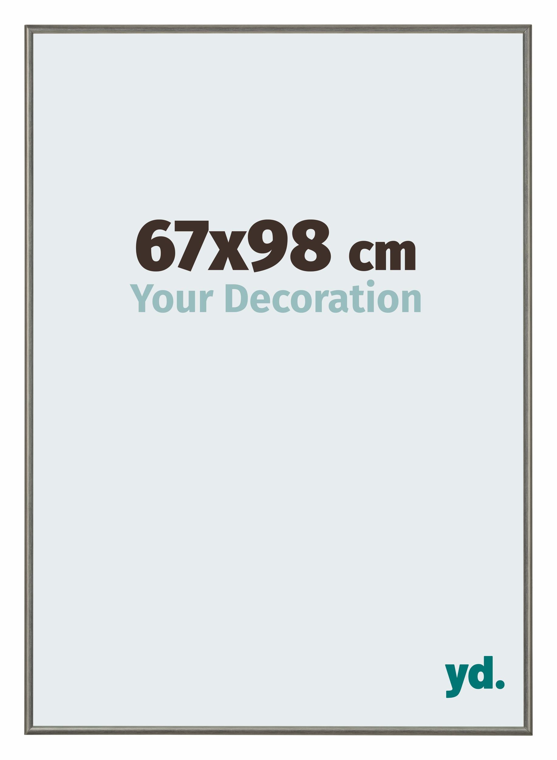 New York Aluminium Photo Frame 67x98cm Mercury Structure Front Size | Yourdecoration.com