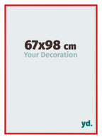 New York Aluminium Photo Frame 67x98cm Red Ferarri Front Size | Yourdecoration.com