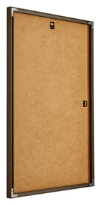 New York Aluminium Photo Frame 67x98cm Walnut Structure Back Oblique | Yourdecoration.com