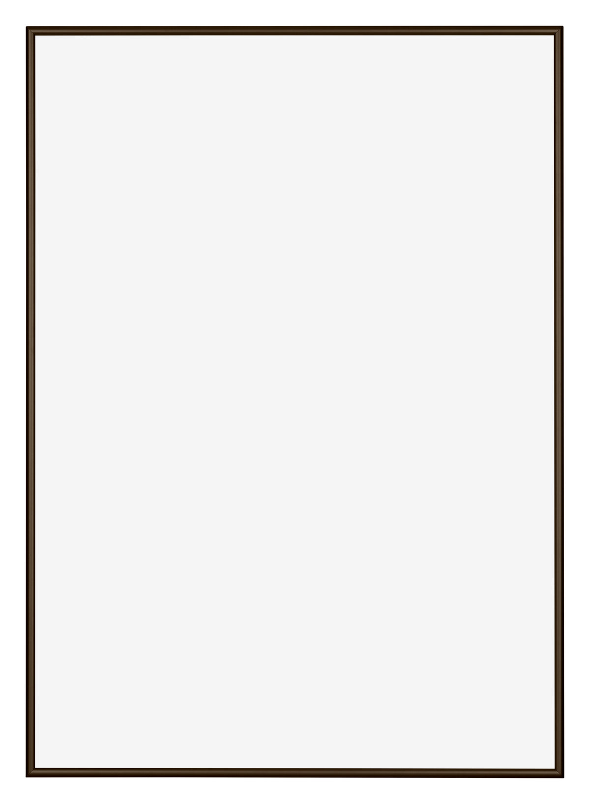 New York Aluminium Photo Frame 68x98cm Walnut Structure Front | Yourdecoration.com