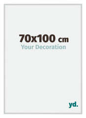 New York Aluminium Photo Frame 70x100cm Silver Matt Front Size | Yourdecoration.com