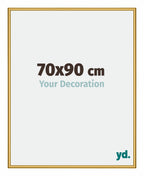 New York Aluminium Photo Frame 70x90cm Gold Shiny Front Size | Yourdecoration.com