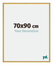 New York Aluminium Photo Frame 70x90cm Gold Shiny Front Size | Yourdecoration.com
