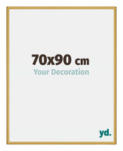 New York Aluminium Photo Frame 70x90cm Gold Shiny Front Size | Yourdecoration.com