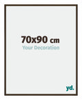 New York Aluminium Photo Frame 70x90cm Walnut Structure Front Size | Yourdecoration.com