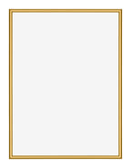 New York Aluminium Photo Frame 75x100cm Gold Shiny Front | Yourdecoration.com