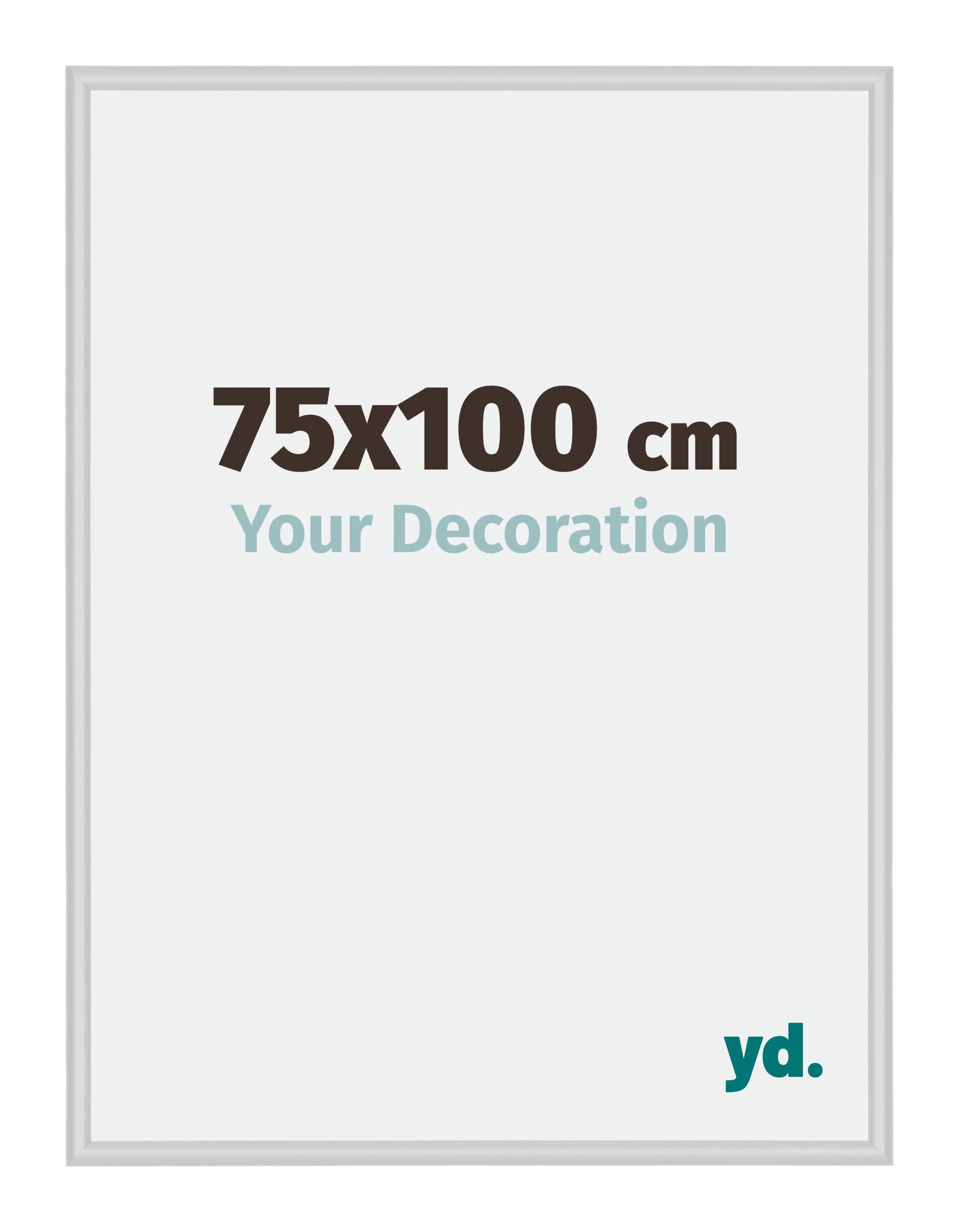 New York Aluminium Photo Frame 75x100cm Silver Matt Front Size | Yourdecoration.com