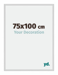 New York Aluminium Photo Frame 75x100cm Silver Matt Front Size | Yourdecoration.com