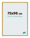 New York Aluminium Photo Frame 75x98cm Gold Shiny Front Size | Yourdecoration.com