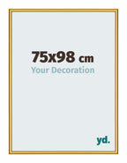 New York Aluminium Photo Frame 75x98cm Gold Shiny Front Size | Yourdecoration.com