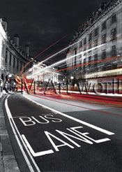 PGM BJA 07 Jean Jacques Bernier Bus Lane Art Print 50x70cm | Yourdecoration.com