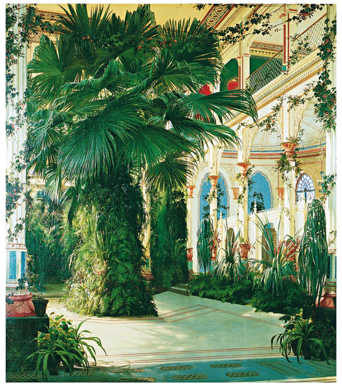 PGM BLK 02 Karl Blechen Interior of a Palm House Art Print 84x96cm | Yourdecoration.com