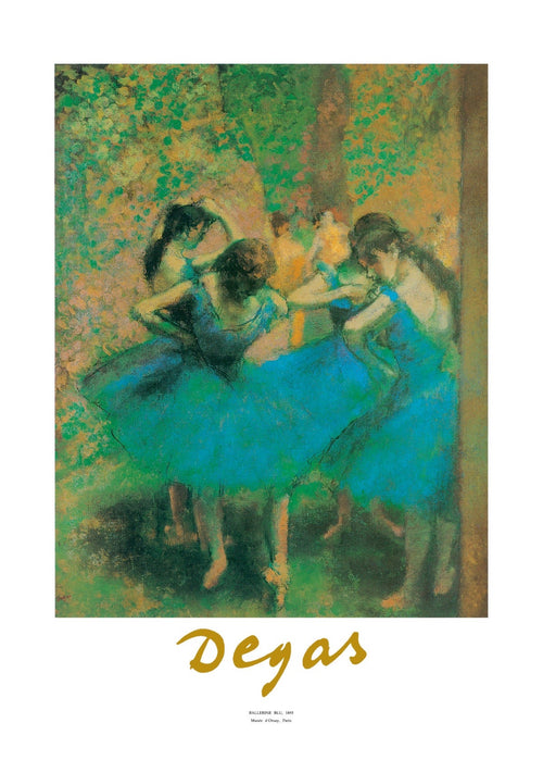PGM EDE 132 Edgar Degas Ballerine blu Art Print 50x70cm | Yourdecoration.com