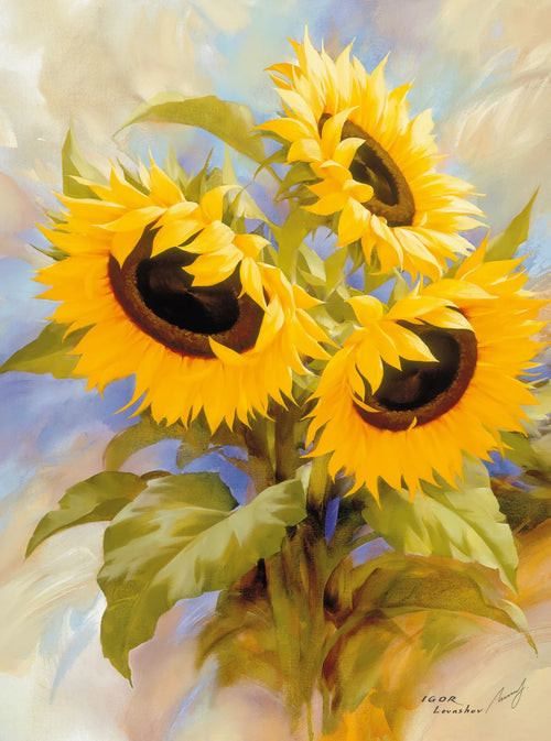 PGM LVI 27 Igor Levashov Sunflowers Art Print 60x80cm | Yourdecoration.com