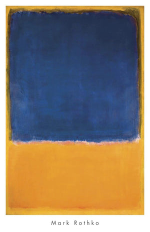 PGM MKR 466 Mark Rothko Untitled 1950 Blue Yellow Art Print 658x1015cm | Yourdecoration.com