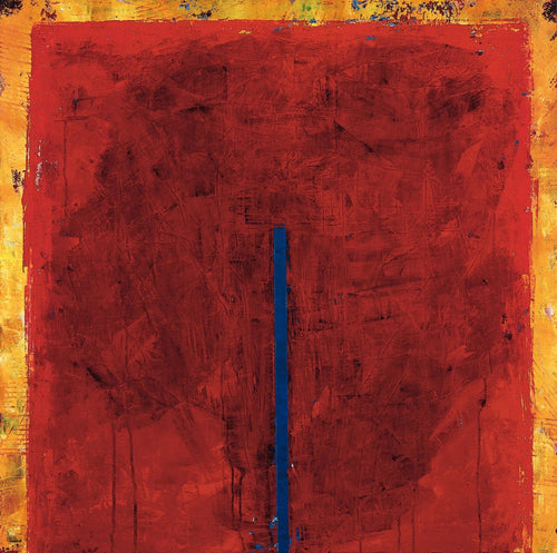 PGM RAB 17 Ralf Bohnenkamp Contrasting Red Art Print 98x98cm | Yourdecoration.com